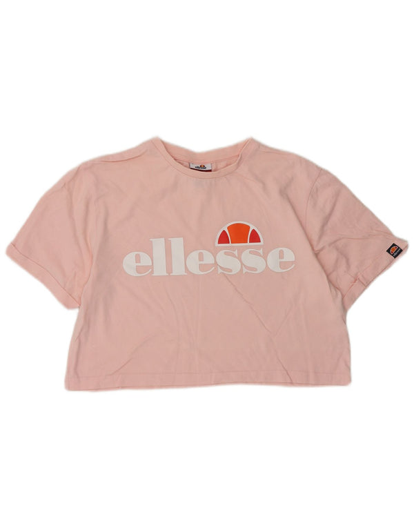 Camiseta Ellesse Crop Graphic para mujer UK 10 Small Pink