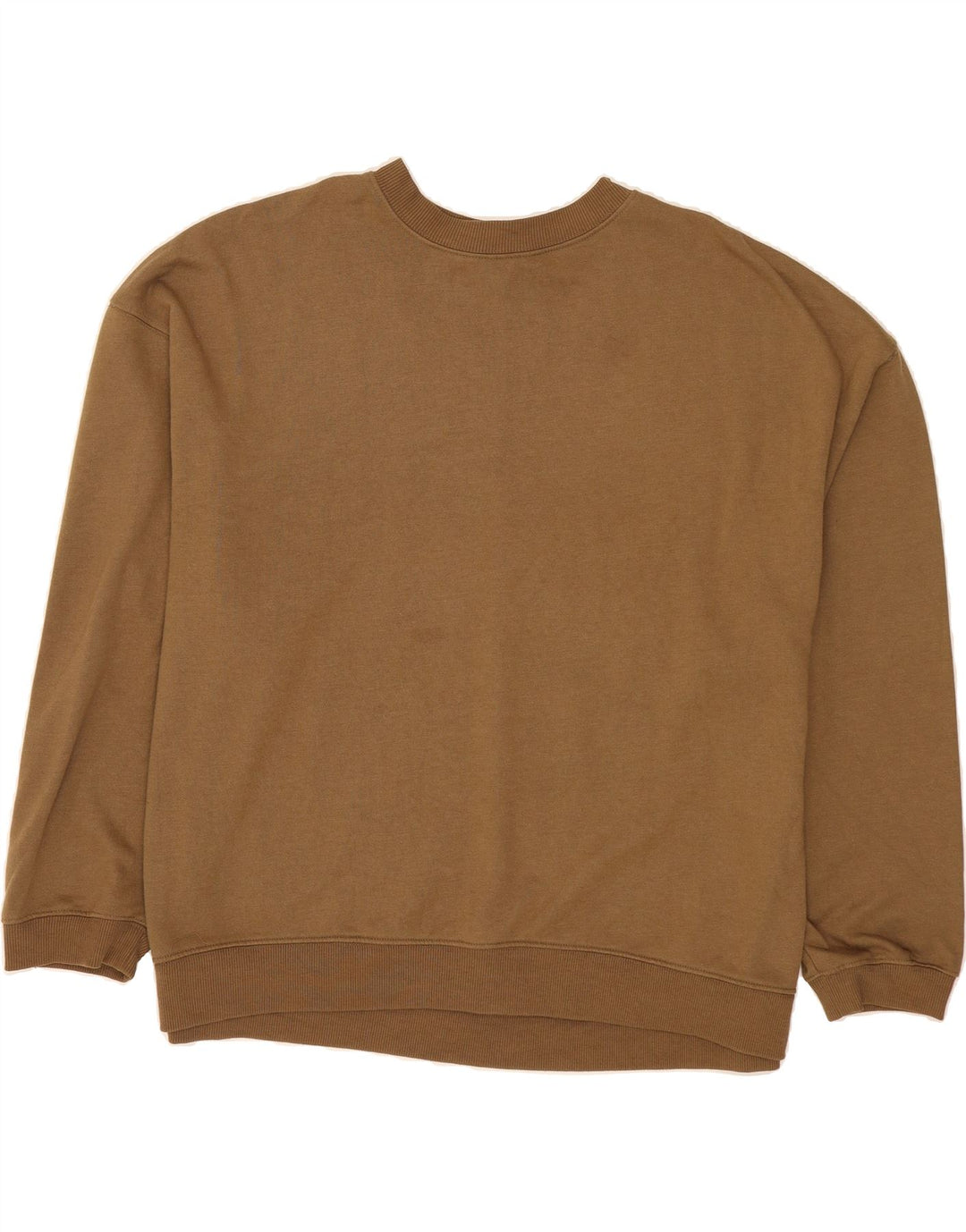TOPSHOP Womens Oversized Sweatshirt Jumper UK 18 XL Brown Polyester Vintage Topshop and Second-Hand Topshop from Messina Hembry 
