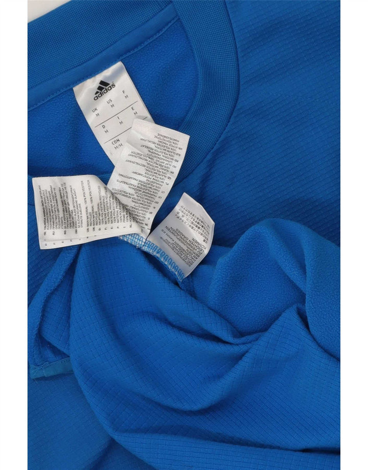 Adidas Hombre Climawarm Top Manga Larga Poliéster Azul Medio