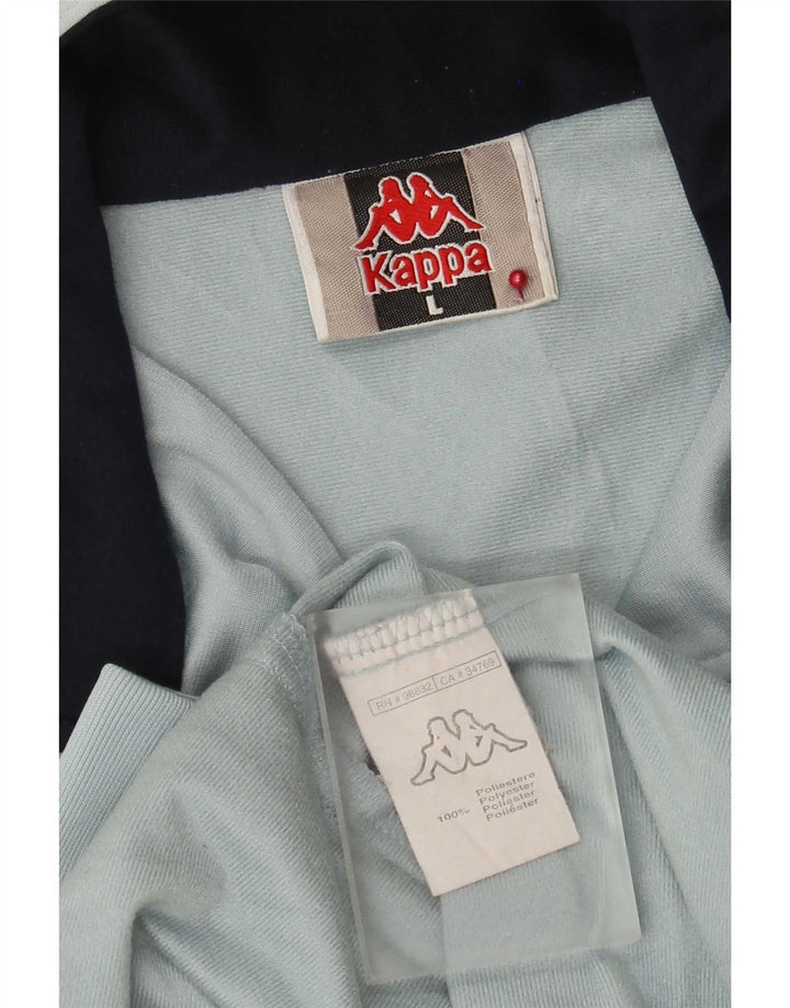 Kappa Chaqueta de Chándal para Niñas 9-10 Años Grande Azul Poliéster
