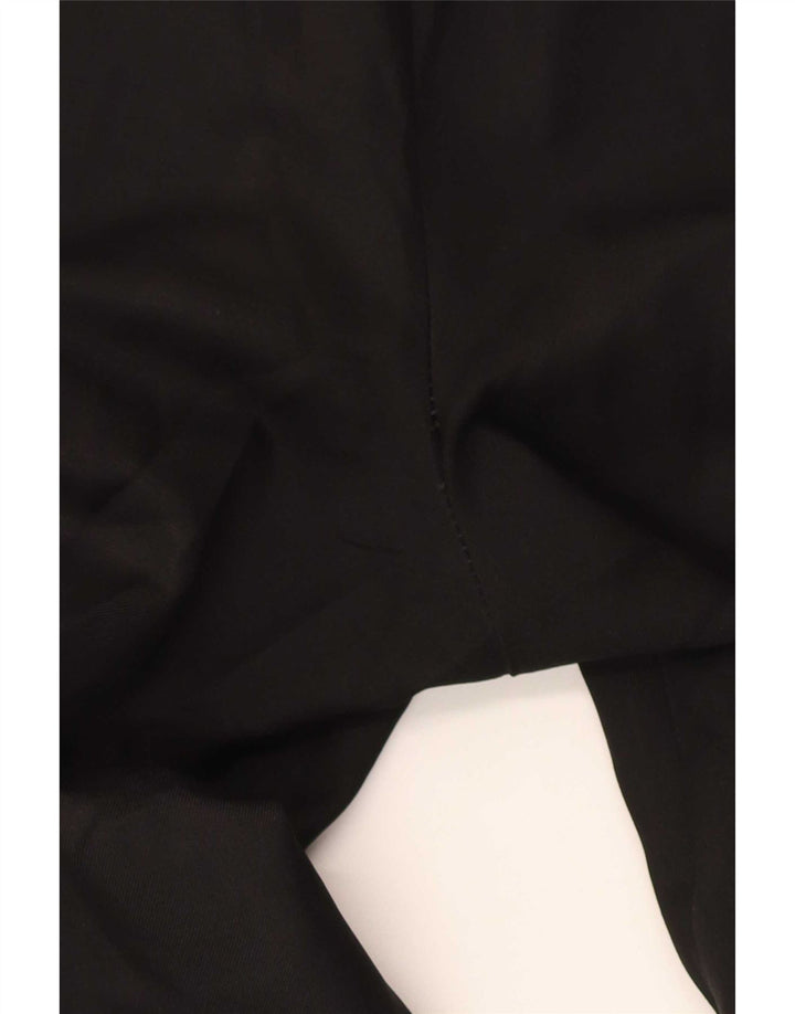 Farah Mens Tapered Chino Pantalones W42 L31 Poliéster Negro