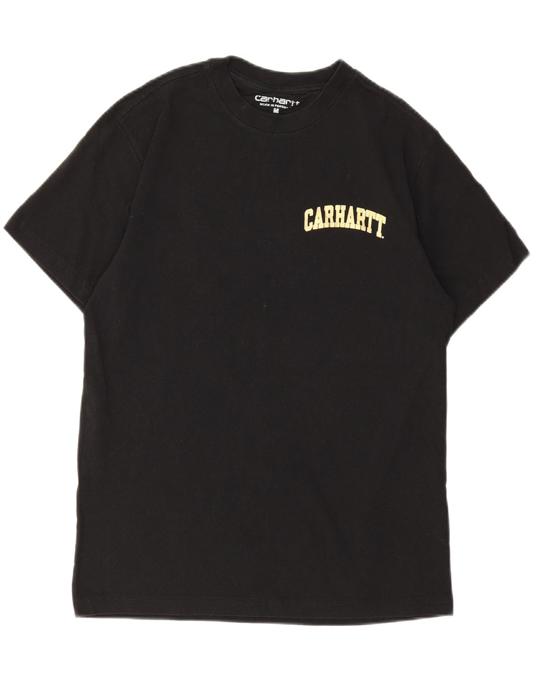 Carhartt Hombre Camiseta Gráfica Top Medio Algodón Negro