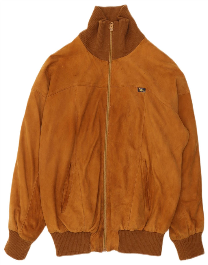Penélope Chaqueta bomber de ante para hombre IT 44 XS Marrón