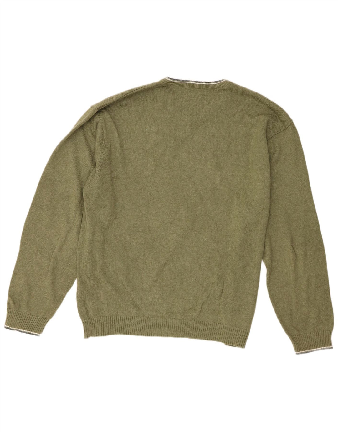Chaps Jersey Regular Fit con Cuello en V para Hombre XL Algodón Verde