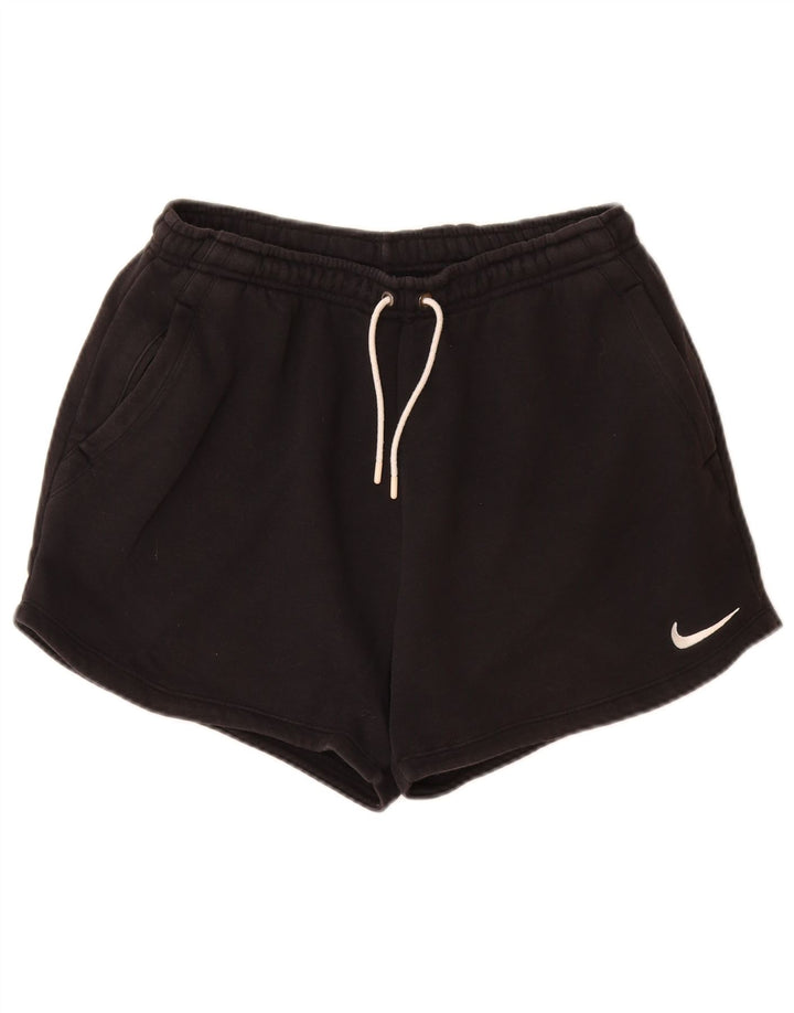 NIKE - Pantalones cortos deportivos para mujer, ajuste holgado, talla 40, algodón negro mediano