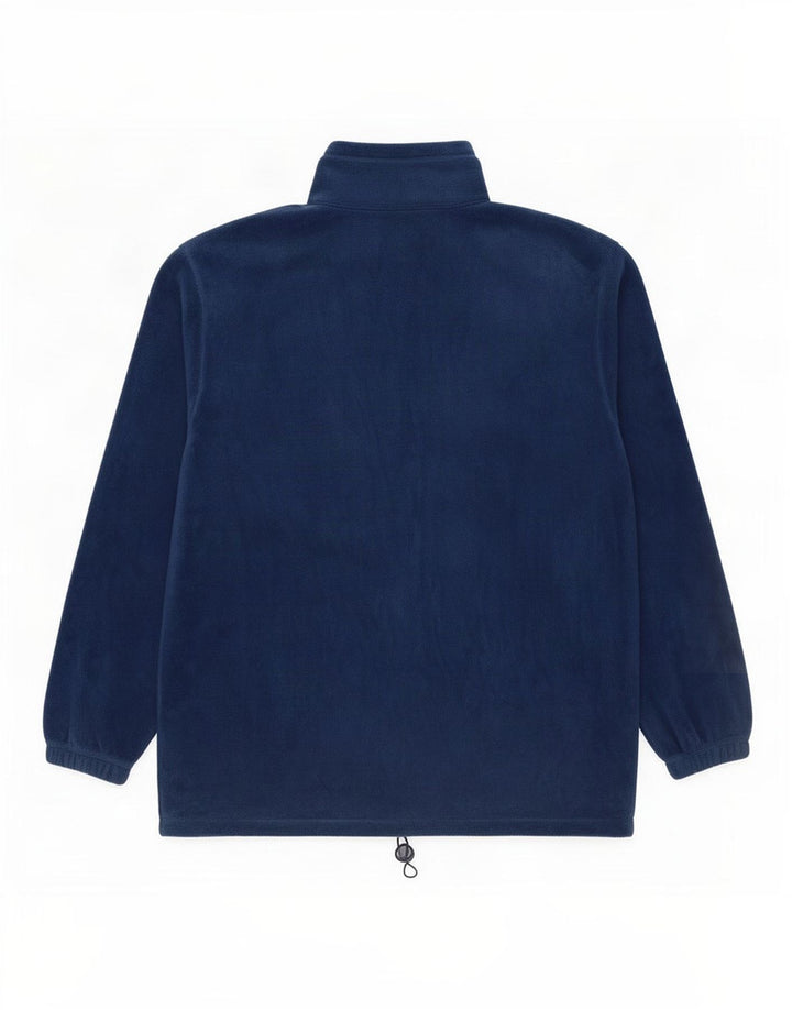 Asics Hombre Zip Neck Fleece Jumper XL Azul Marino Poliéster