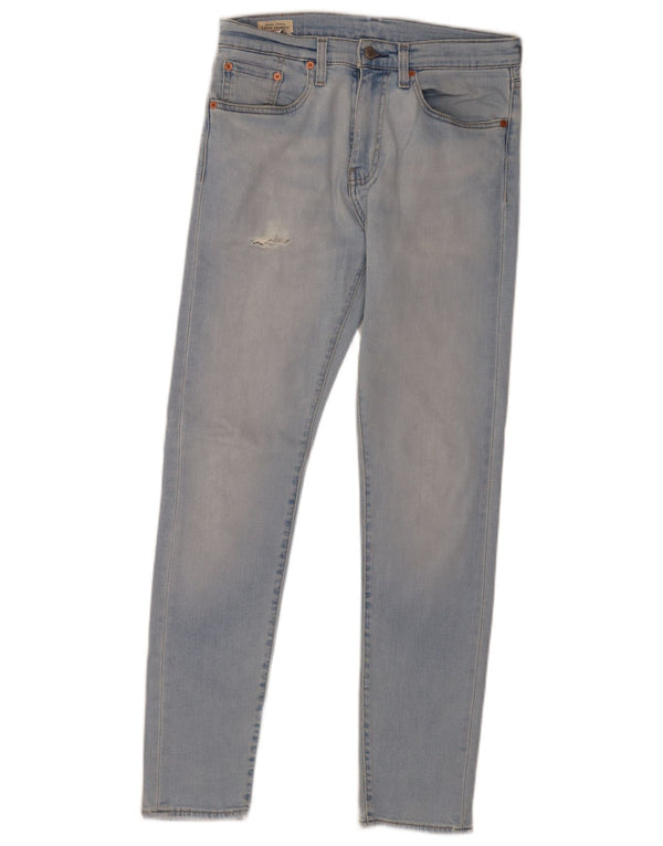 Levi's Hombre 512 Vaqueros Slim Cónicos Desgastados W31 L31 Algodón Azul