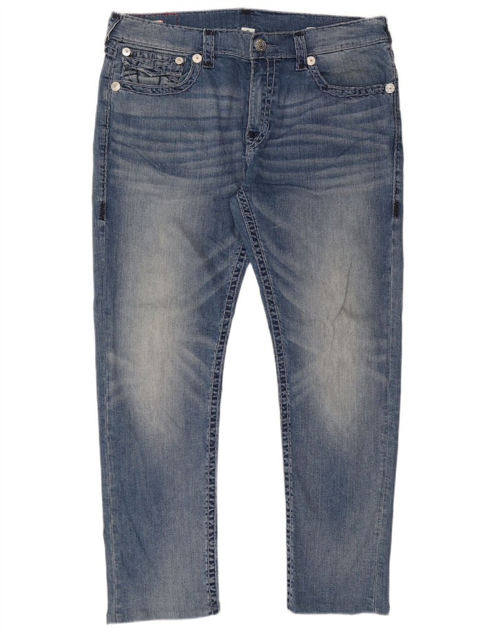 True Religion Vaqueros ajustados para hombre W40 L31 Algodón azul