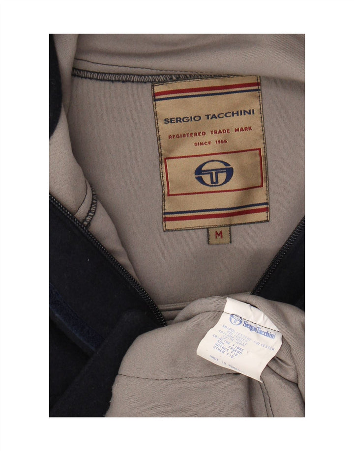 Sergio Tacchini Abrigo cortavientos para mujer UK 44 Medio Azul marino Poliéster