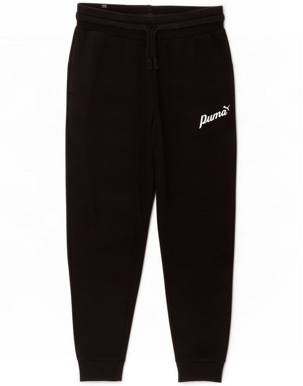 Puma Pantalones de chándal para hombre Joggers Large Black Cotton