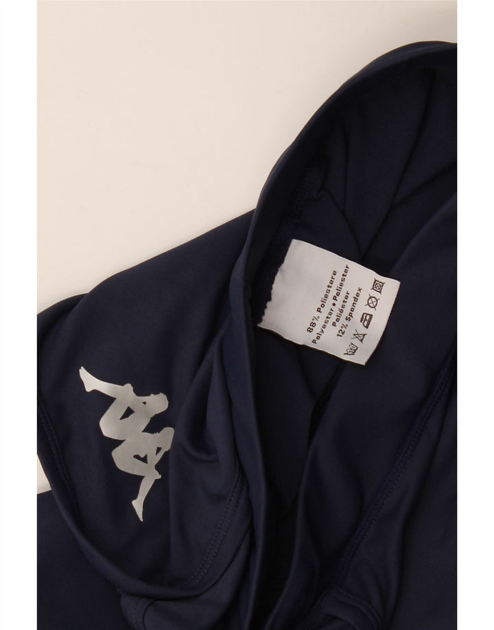 Kappa Pantalones cortos deportivos para mujer UK 44 Grande Azul marino Poliéster