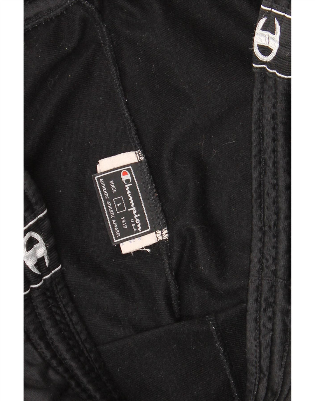 Champion Pantalones De Chándal Gráficos Para Hombre Poliéster Negro Grande