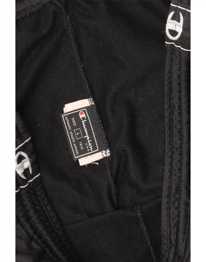 Champion Pantalones De Chándal Gráficos Para Hombre Poliéster Negro Grande