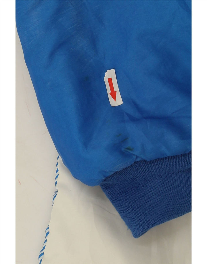 Chaqueta acolchada vintage para hombre Reino Unido 42 XL Bloque de color azul