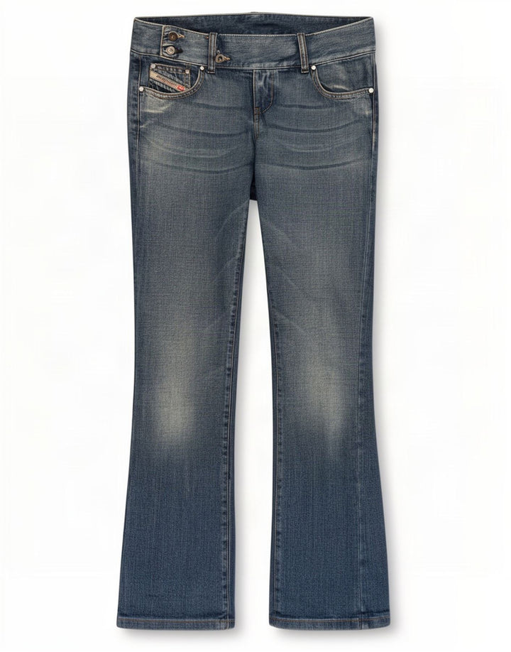 Vaqueros Bootcut Mujer Diesel W29 L33 Algodón Azul