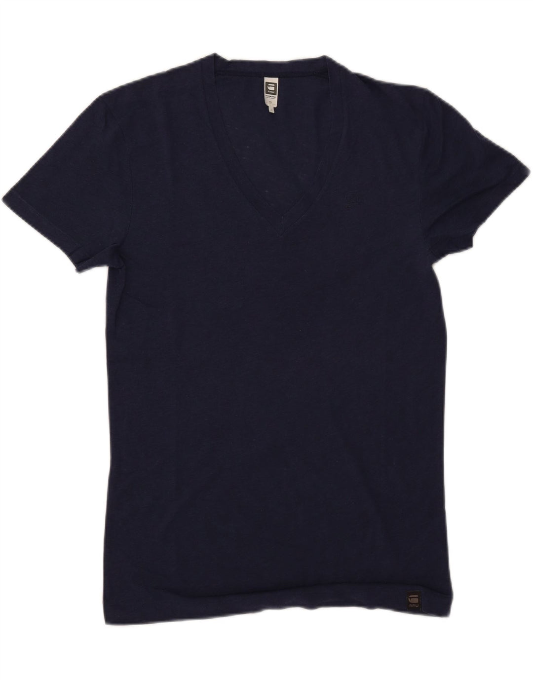 G-STAR Hombre Camiseta Top Medium Azul Marino Algodón