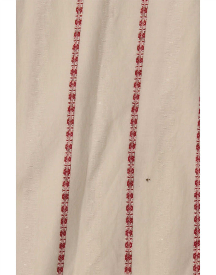 Camisa Leader Hombre XL Algodón Rayas Blancas
