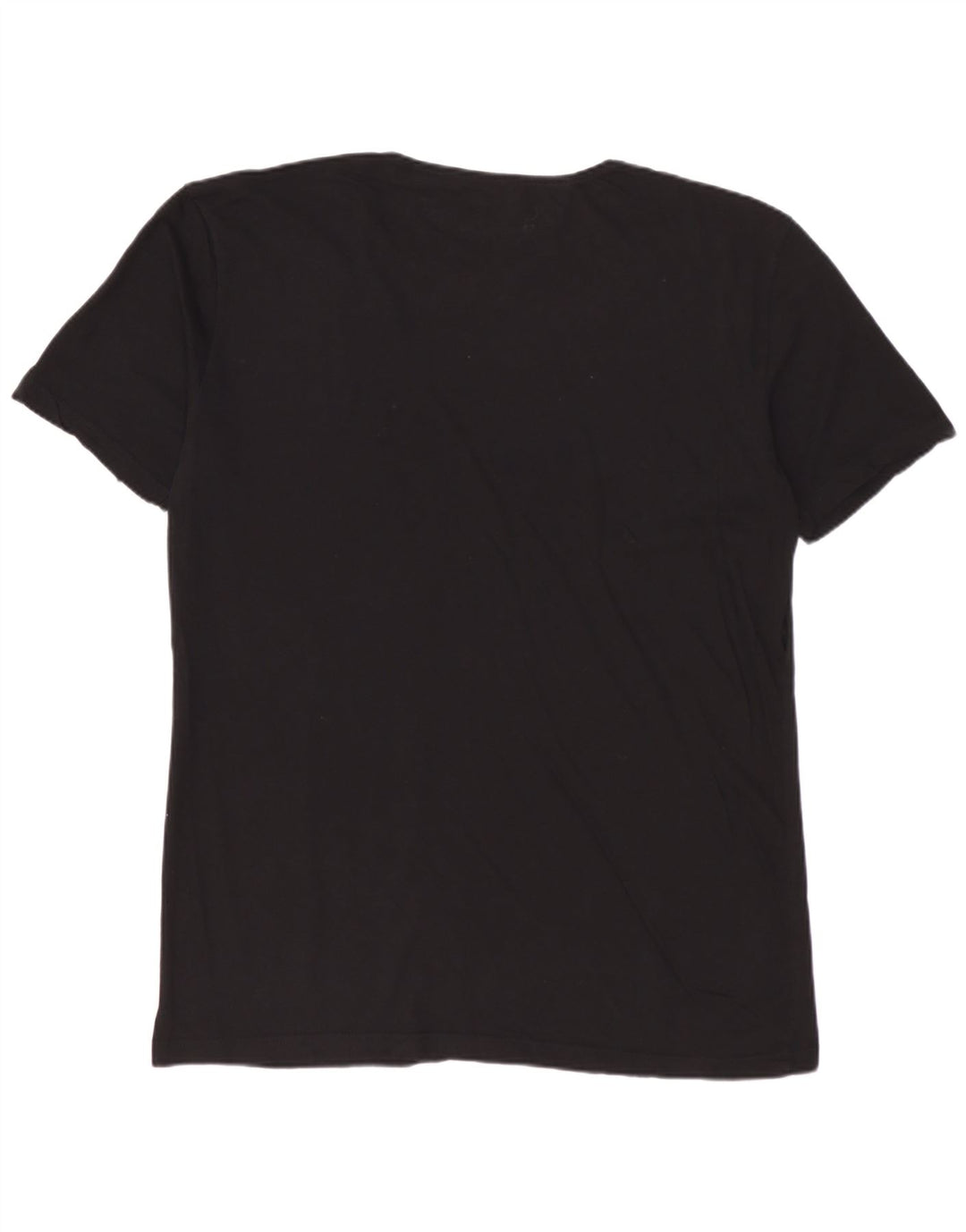 ZARA Hombre Camiseta Easy Fit Top Grande Negro