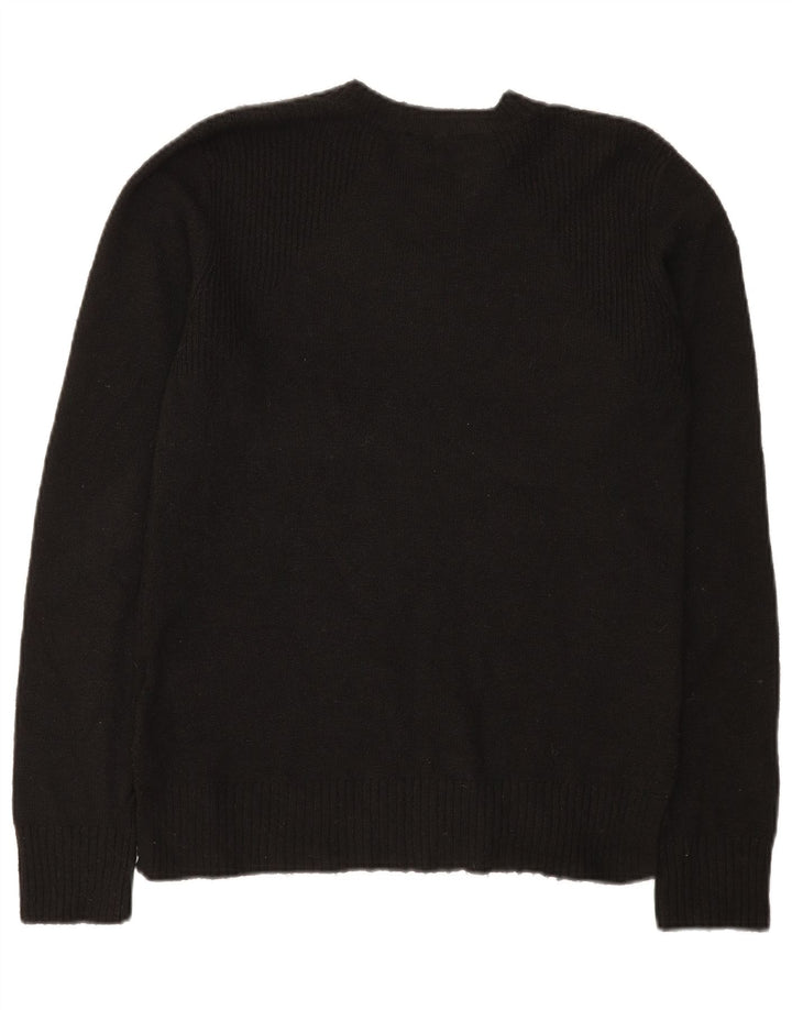 Oasis - Jersey de cuello redondo para mujer, talla 40, poliéster negro mediano