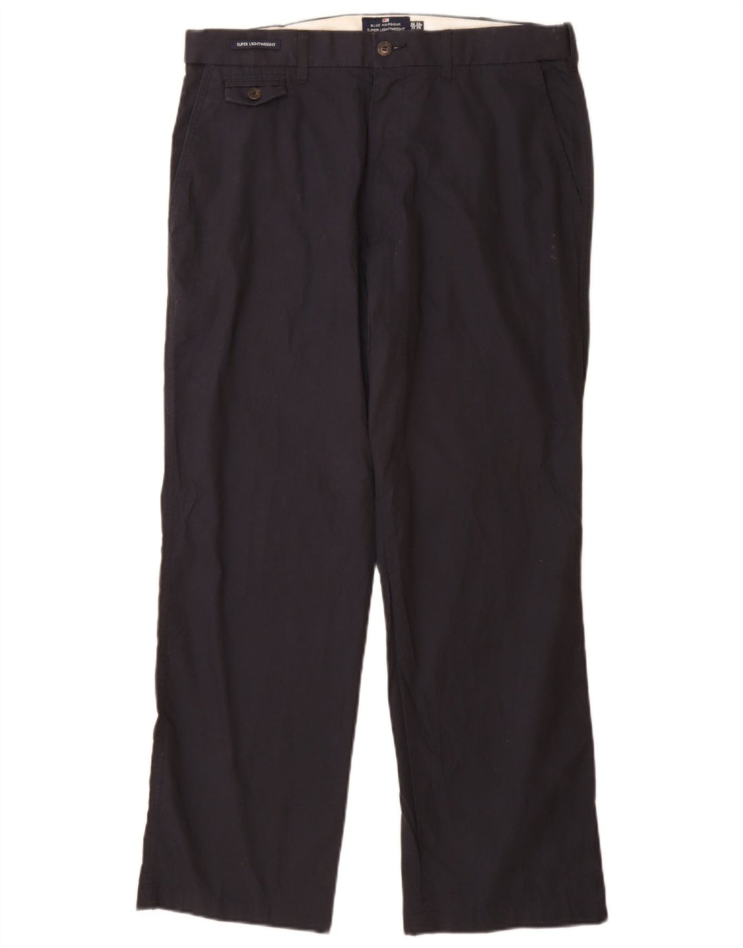 MARKS & SPENCER Pantalón chino azul Harbor para hombre W34 L29 Azul marino