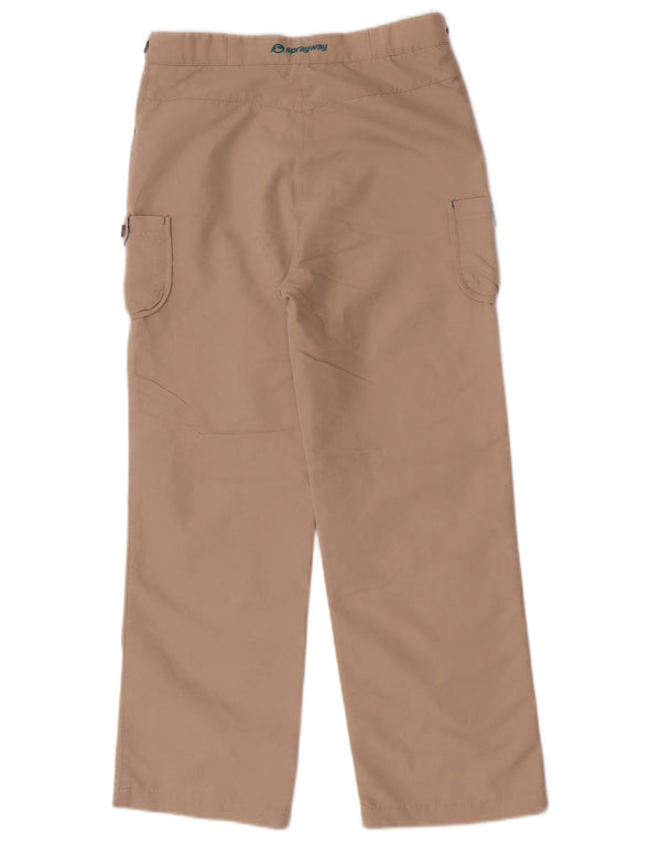 Sprayway Pantalón cargo recto para niña 12-13 años W26 L25 Algodón beige