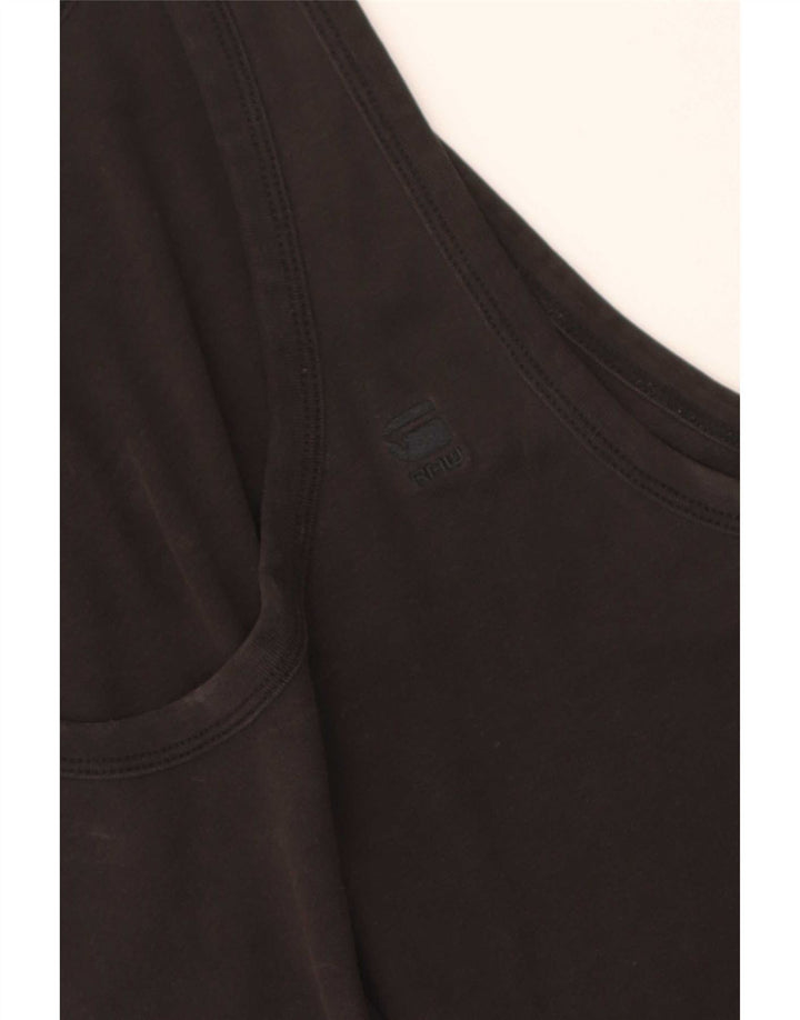 G-Star Hombre Chaleco Top Grande Algodón Negro
