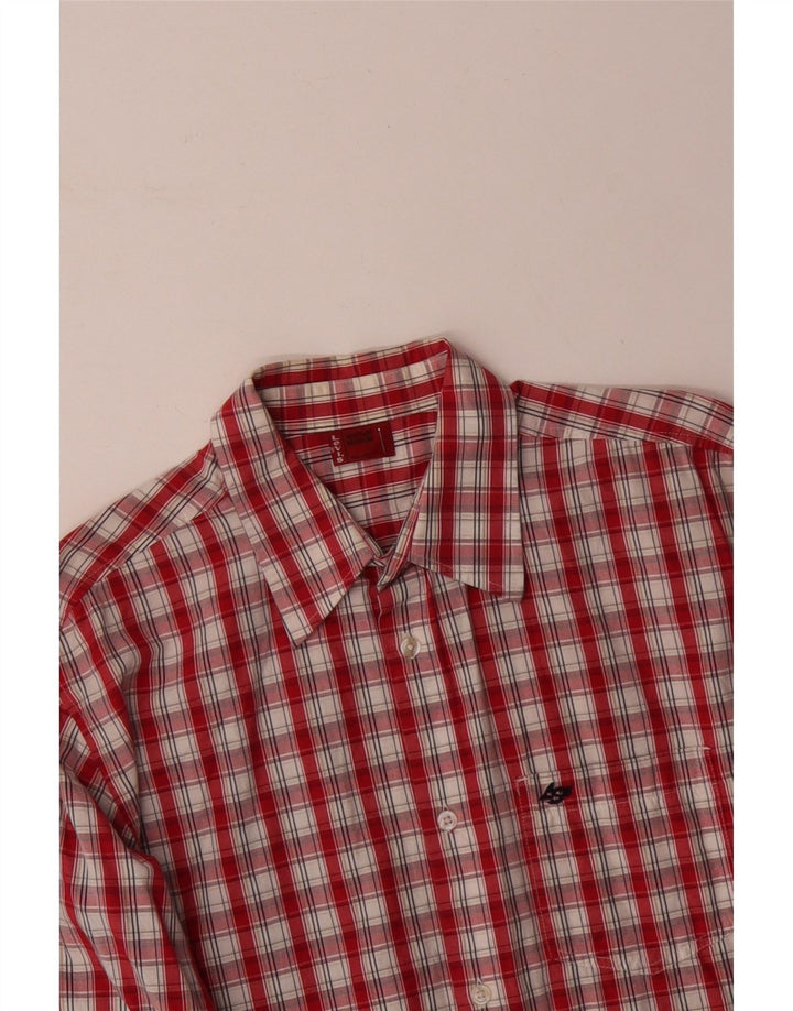 Camisa LEVI'S para hombre de algodón a cuadros rojos medianos