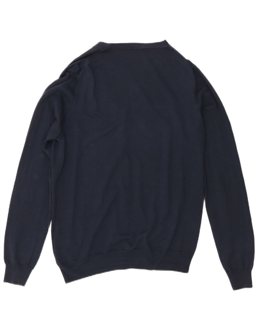 Brooksfield Suéter tipo cárdigan para hombre IT 50 Algodón azul marino mediano