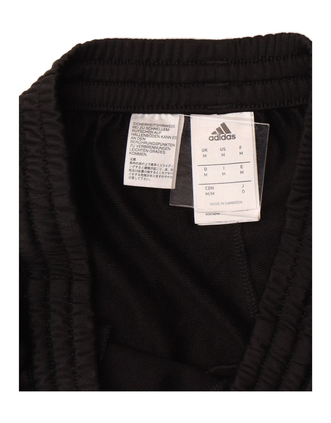 ADIDAS Mens Tracksuit Trousers Joggers Medium Black Polyester Vintage Adidas and Second-Hand Adidas from Messina Hembry 