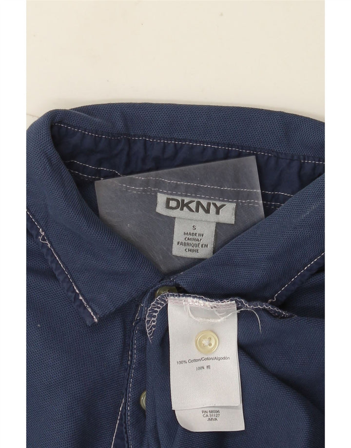 Polo Dkny Hombre Pequeño Algodón Azul Marino