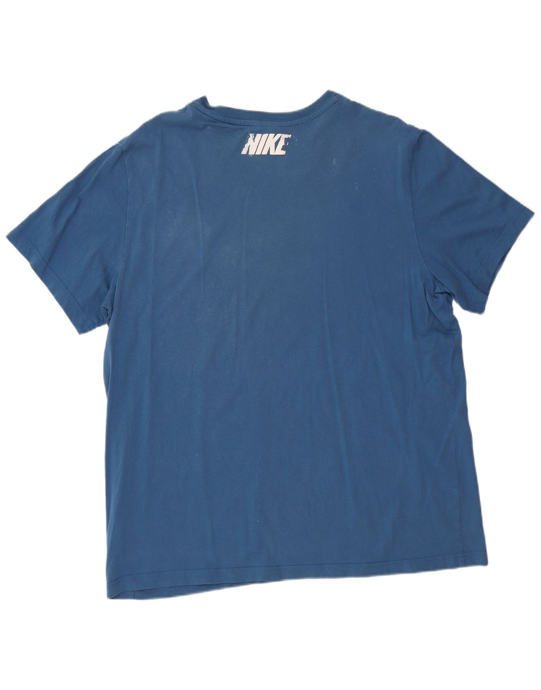 NIKE Camiseta gráfica para hombre Top XL Algodón azul