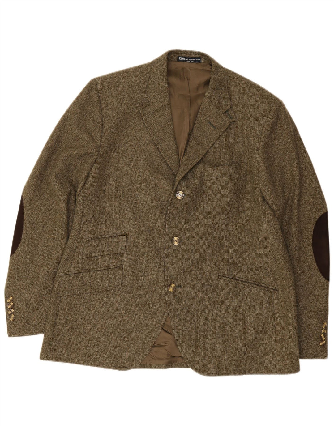 Polo Ralph Lauren Chaqueta tipo blazer de 3 botones para hombre EU 56 2XL Verde espiguilla