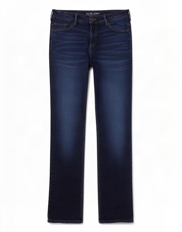 Marks & Spencer Jeans Slim Bootcut para Mujer UK 40 Large W34 L32 Azul Marino