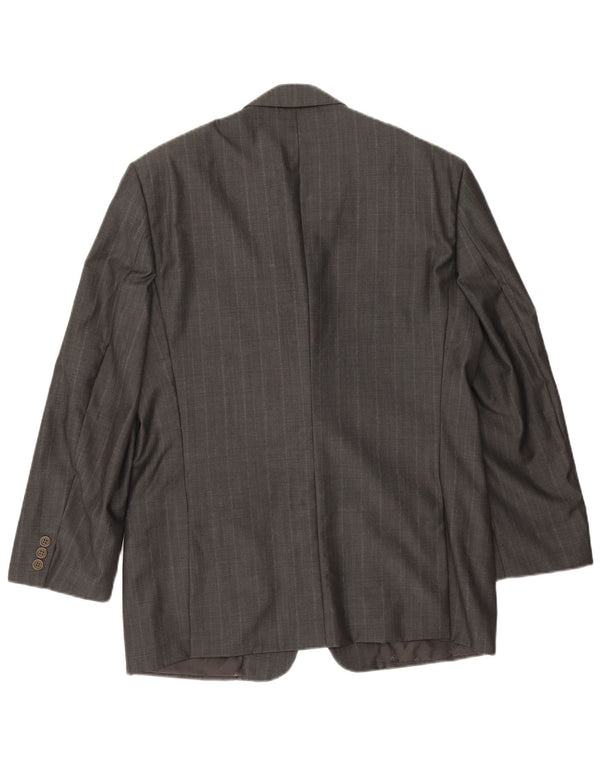 Valentino Chaqueta Blazer De 3 Botones Para Hombre IT 50 Grande De Lana Virgen Gris