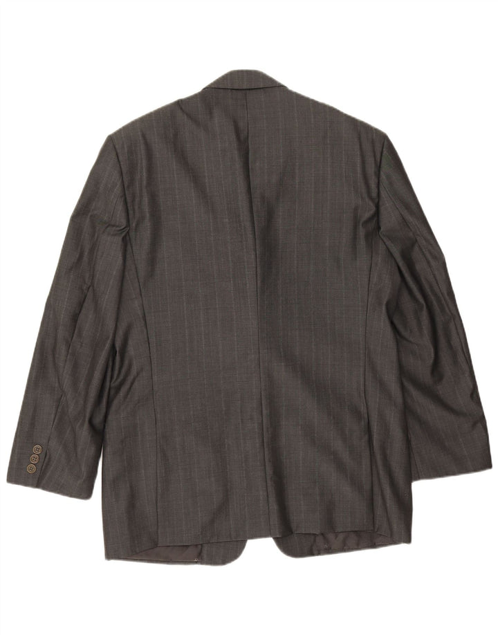 Valentino Chaqueta Blazer De 3 Botones Para Hombre IT 50 Grande De Lana Virgen Gris