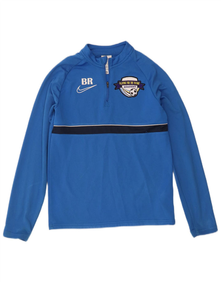 Nike Camiseta gráfica de manga larga para niños 10-11 años Azul medio Colorblock
