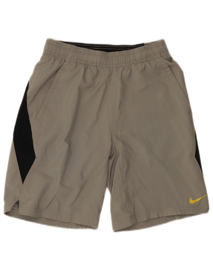 NIKE Pantalones cortos deportivos para niños 10-11 años Gris medio Colorblock Sports