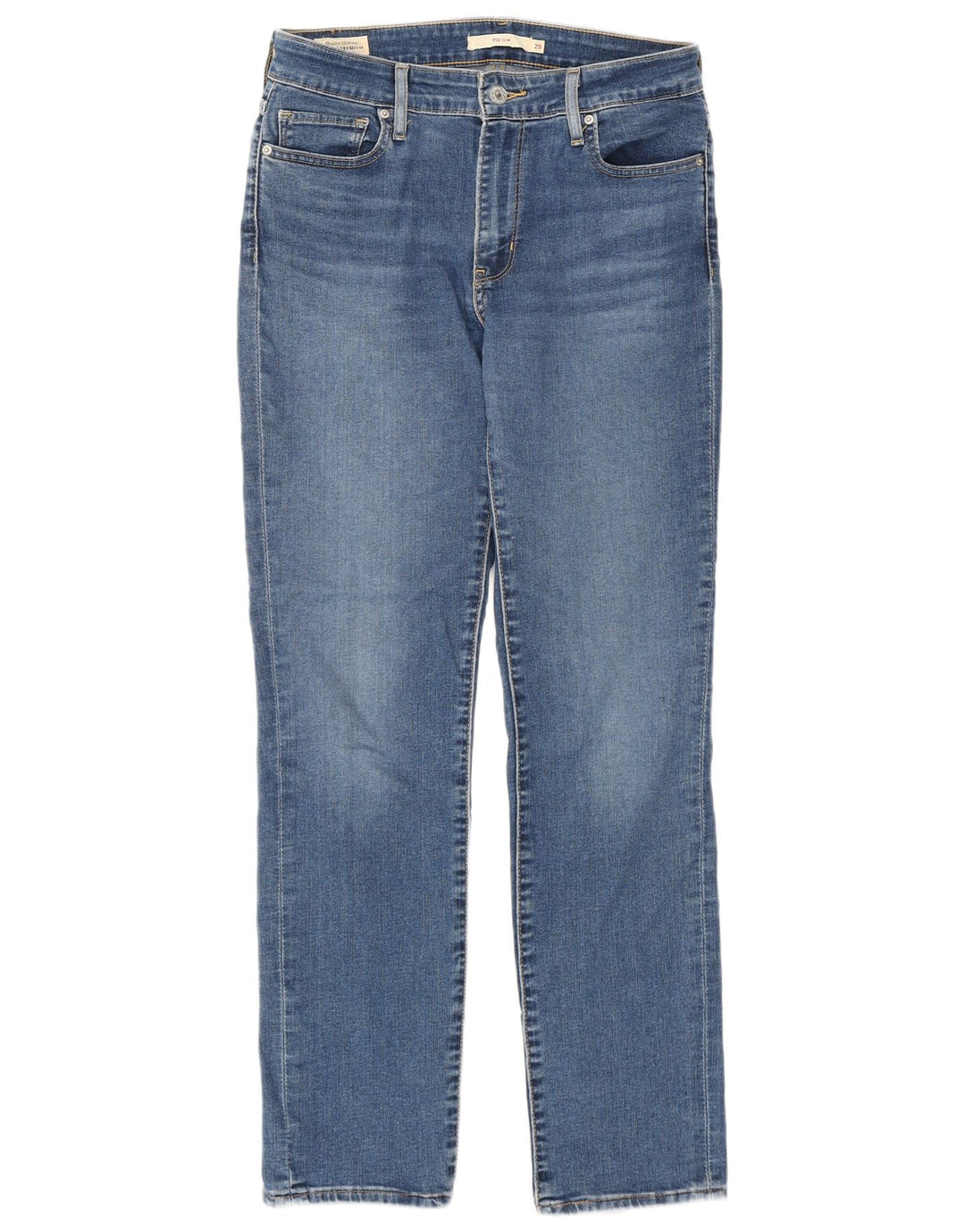 Levi's Mujer 712 Slim Jeans W29 L30 Algodón Azul