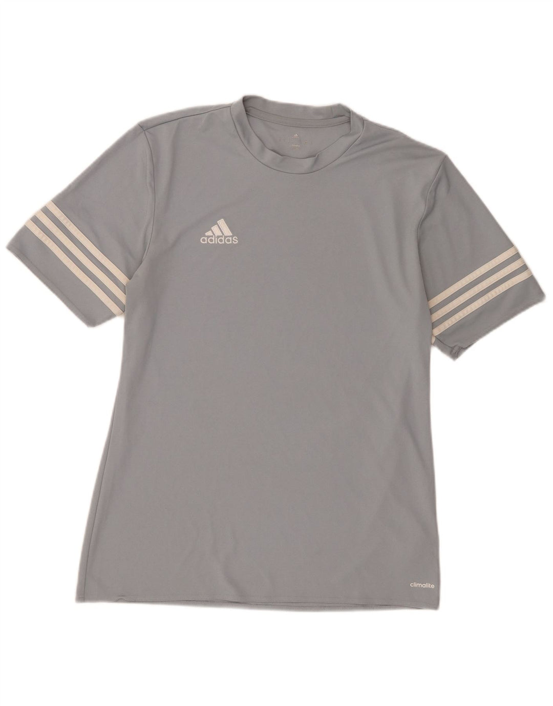 Camiseta ADIDAS Climalite para hombre Top Poliéster gris medio
