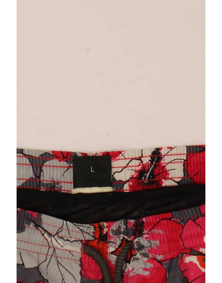 Bañador Hugo Boss Hombre Bañador Grande Floral Rojo