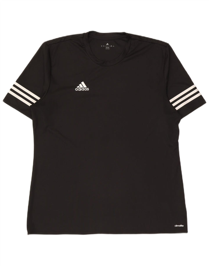 Adidas Hombre Climalite Camiseta Top XL Negro Poliéster