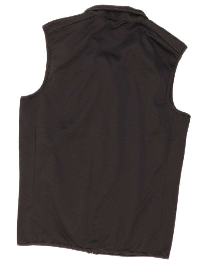 Chaps Chándal sin mangas para hombre, chaqueta superior, poliéster negro pequeño