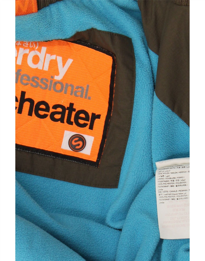 Superdry Chaqueta Cortavientos con Capucha The Windcheater para Mujer UK 10 Small Caqui