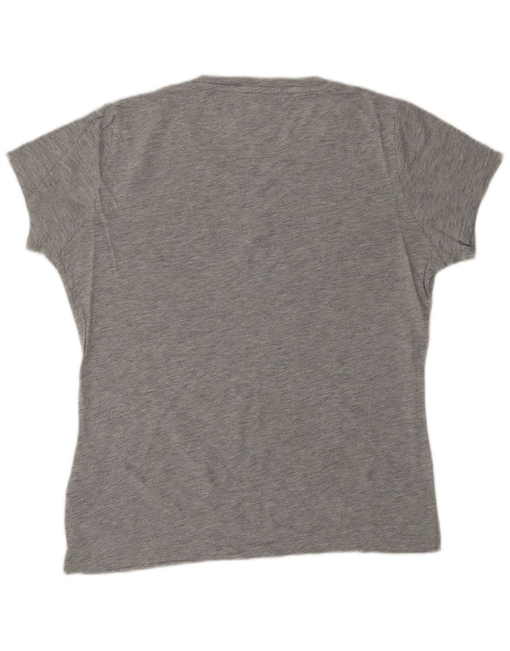TOMMY HILFIGER Camiseta gráfica extragrande para mujer UK 10 Small Grey