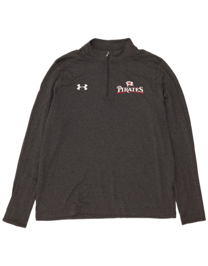 Under Armour Hombre Pirates Graphic Pullover Chándal Top Grande Gris