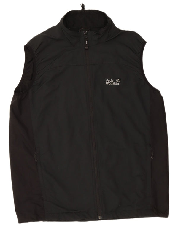 JACK WOLFSKIN Chaleco para hombre UK 48 2XL Poliéster color negro