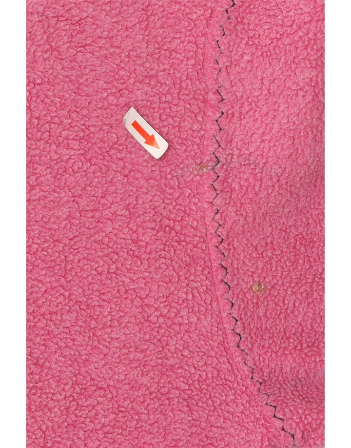Brugi Jersey De Forro Polar Con Cuello Con Cremallera Y Gráfico Para Hombre Poliéster Rosa Pequeño