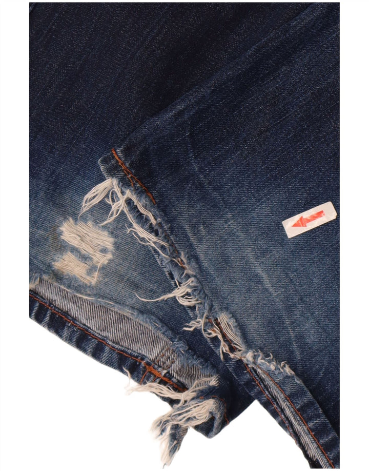 Tommy Hilfiger Vaqueros rectos desgastados para hombre W31 L36 Azul