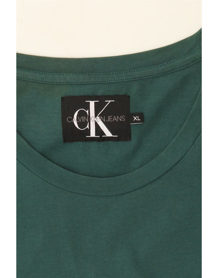 Calvin Klein Jeans Hombre Slim Graphic Camiseta Top XL Verde