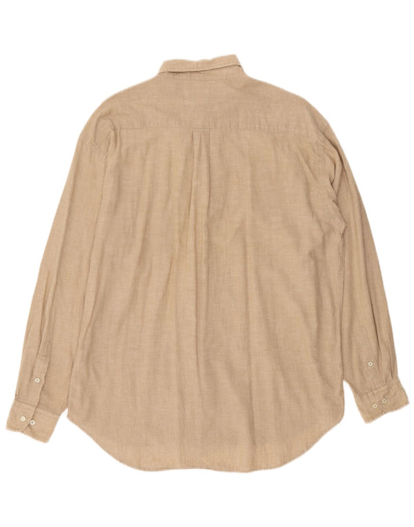 Camisa Kappa Hombre Grande Beige Algodón